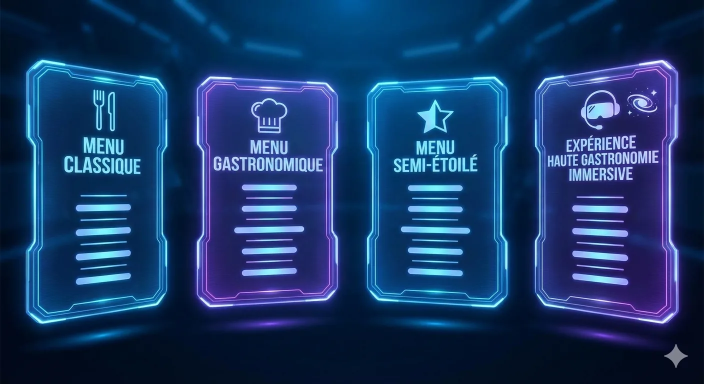 Menus holographiques Virealys